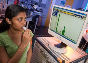 Atemluft-Analyse mit Quadropol Massenspektroskopie / Bild: Siemens