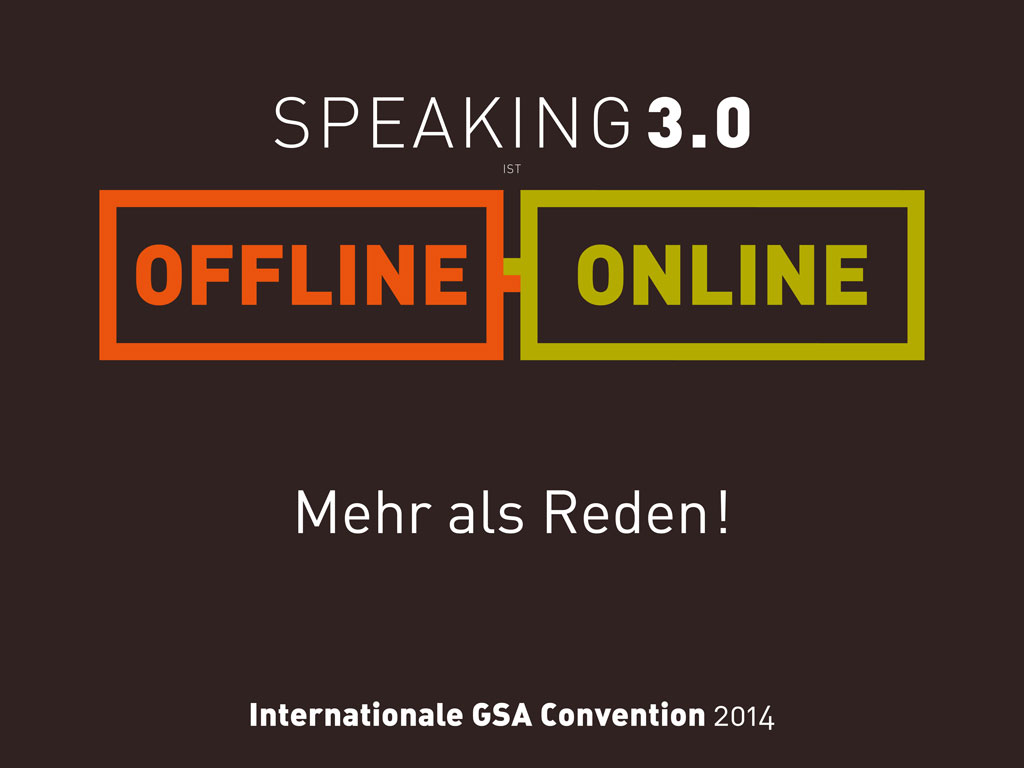 GSA, Speaker, German Speaker Association, Speaking