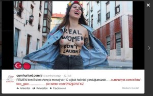 Lachen, Türken, Femen, Frauenrechtsorganisation