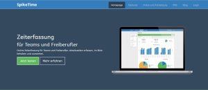 Die Zeiterfassungssoftware SpikeTime unterstützt Freiberufler bei der Arbeitszeitdokumentation und beim Zeitmanagement. (Bild: © SpikeTime)