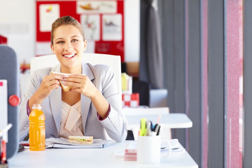 Arbeitsplatz, Essen, Ernährung, Büro, Mittagspause, Arbeit, happy at work