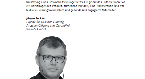 Jürgen Seckler, Wirtschaftsfaktor Gesundheit, BGM, Führung, BGF