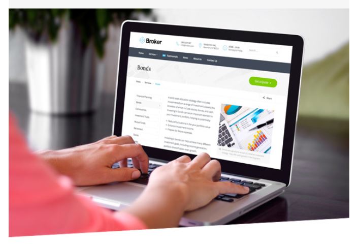Screenshot Themeforest / Broker / Business