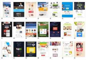 Der Landing Page Editor stellt eine Auswahl an mehr als 100 Vorlagen für die perfekte Landing Page zur Verfügung.