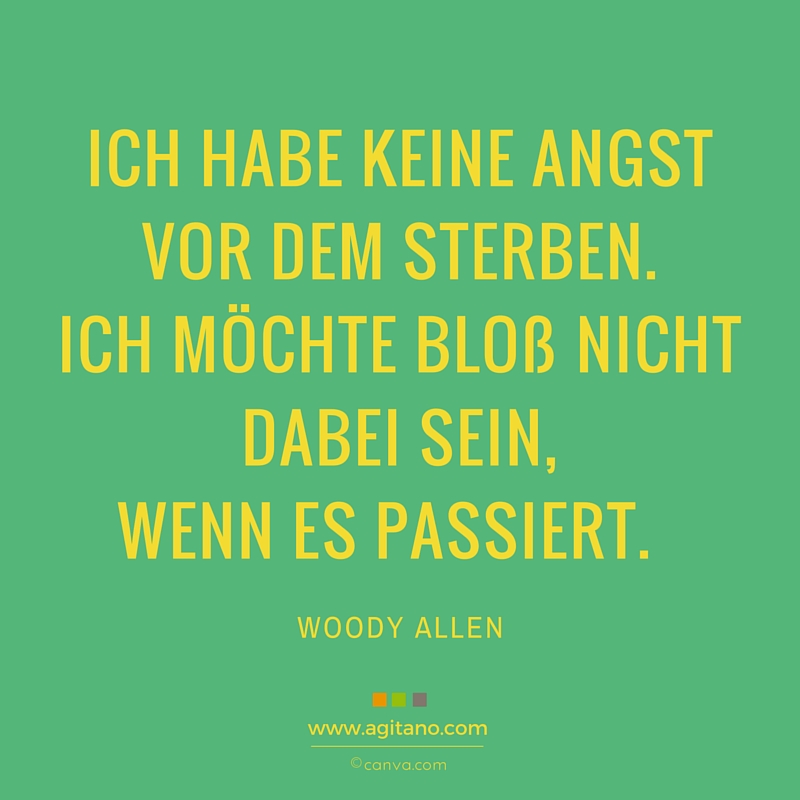 Woody Allen Ich Habe Keine Angst Vor Dem Agitano