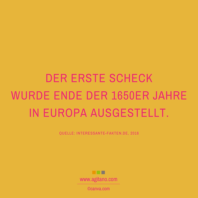 Scheck, Europa, Geld