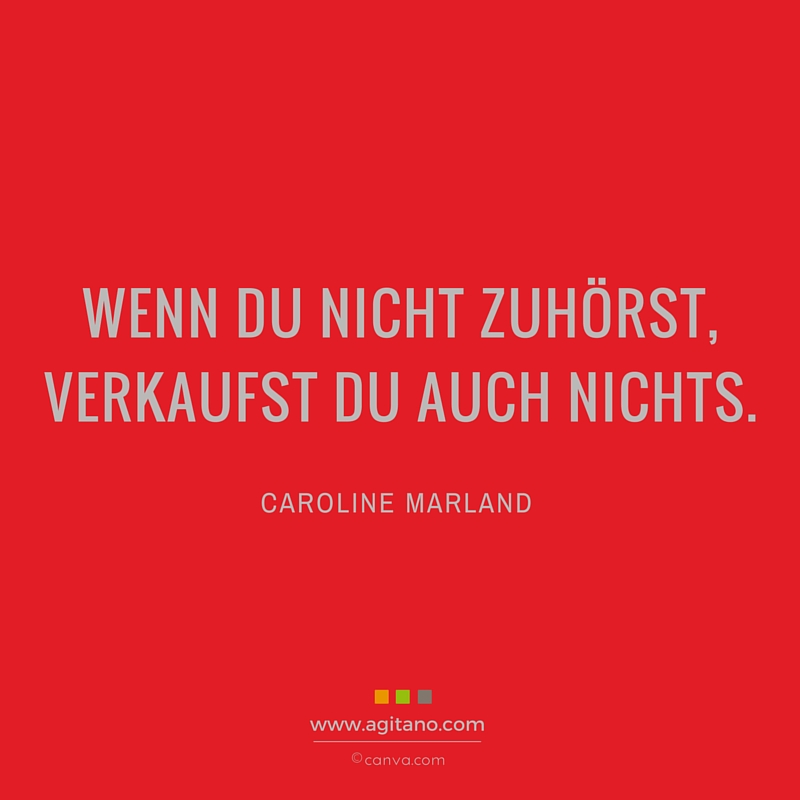 Caroline Marland Wenn Du nicht zuhörst&hellip; AGITANO