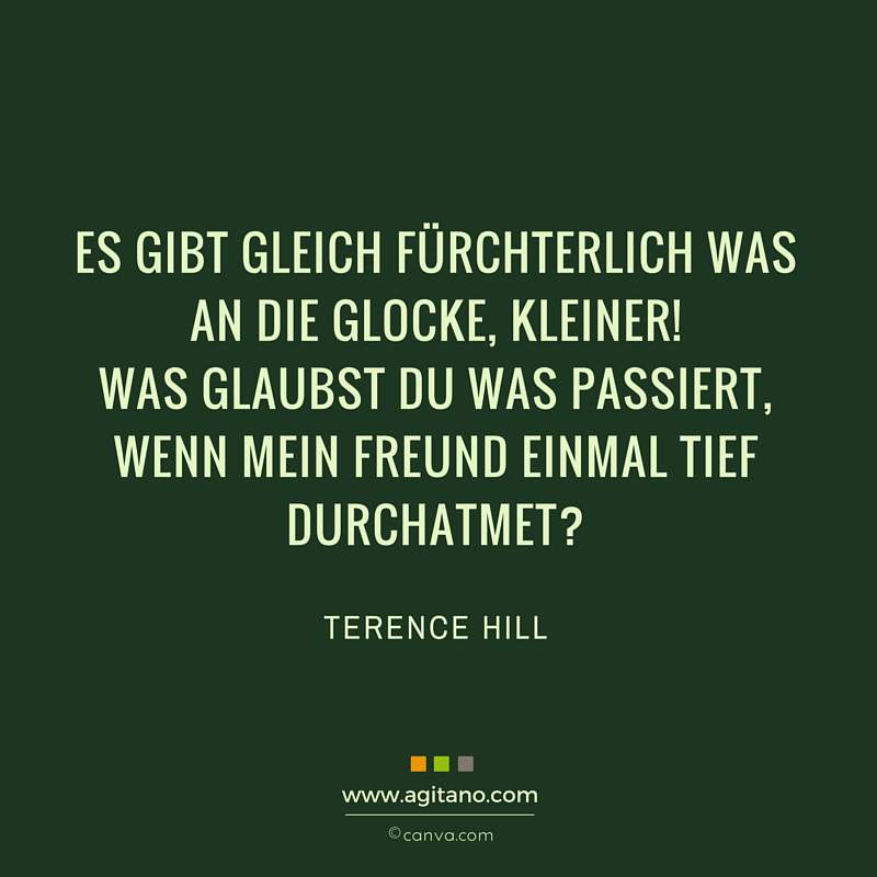 Terence Hill, Lustiges, Spruch