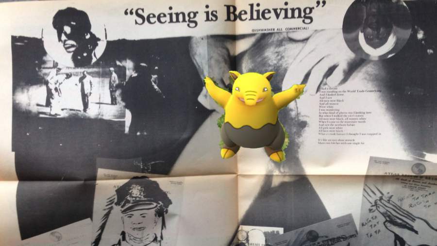 Pokémon vor Zeitung