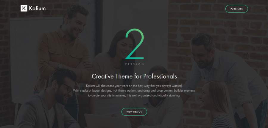 Kalium, Kalium Theme, die besten WordPress Themes für den Sommer 2017, Themeforest, Themes