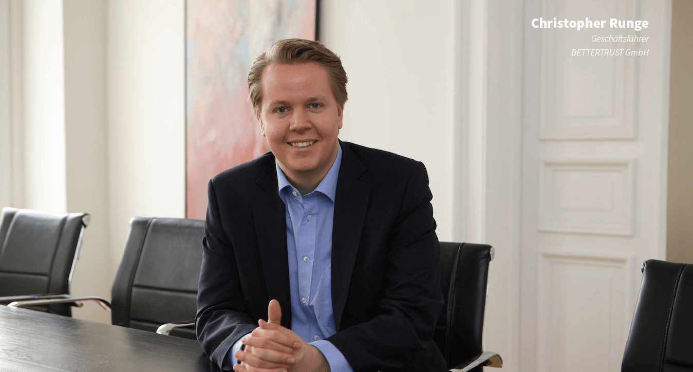 Christopher Runge, Bettertrust, Interview, Profil, Konferenzraum