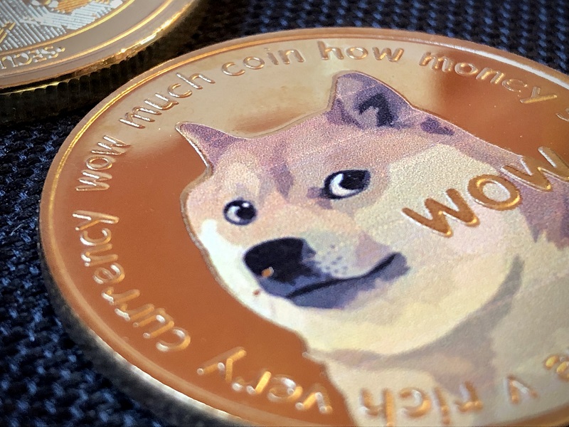 Dogecoin Muenze