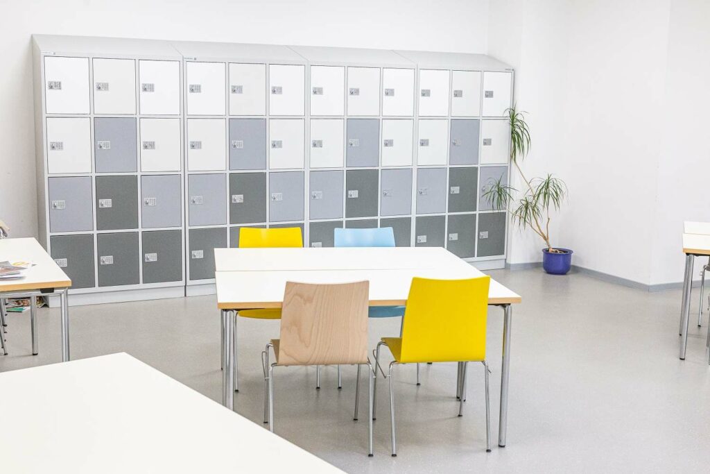 Schließfachsysteme für Schüler an einer Schule